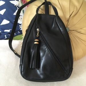 Tignanello Sling Black Leather